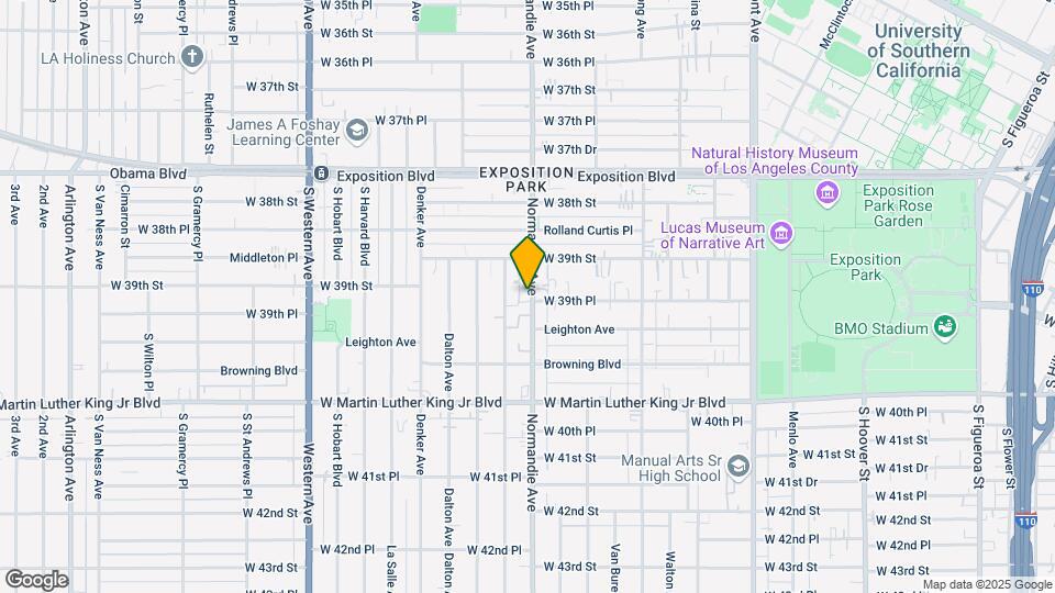 3923 S Normandie Ave Map and Location Details