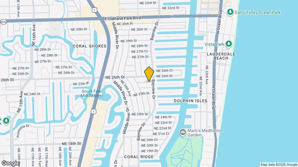 2740 NE 25th Pl Mapa y Detalles de la Ubicación