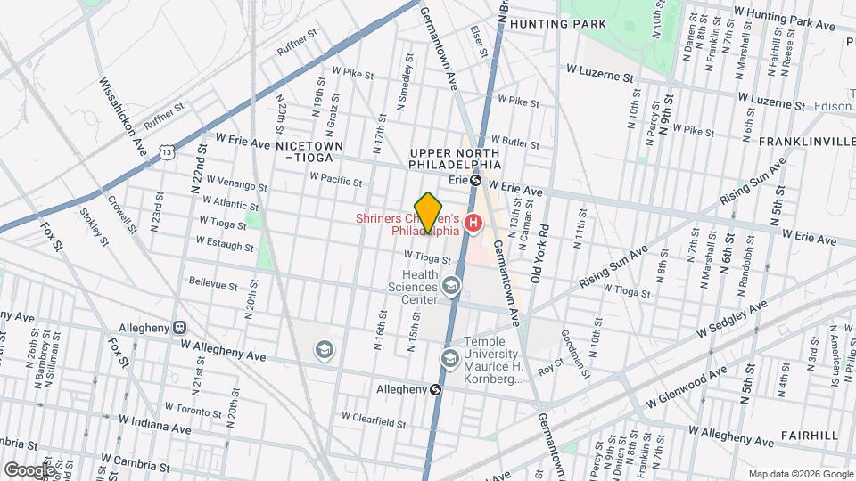 3520 N 15th St Map and Location Details