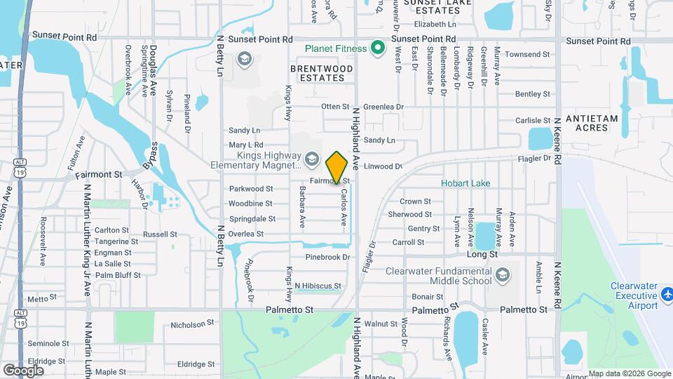 1470 Parkwood St Map and Location Details