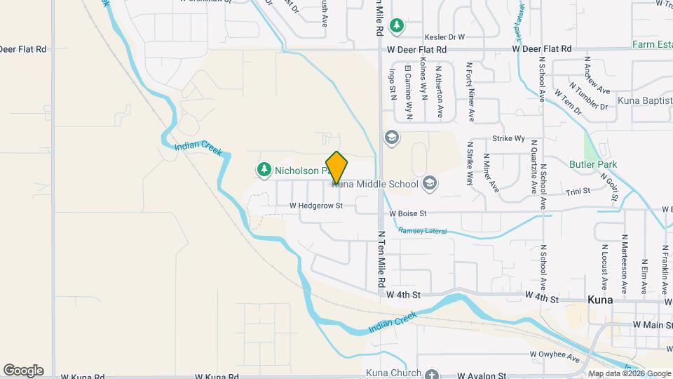 899 N Cornflower Ave Map and Location Details