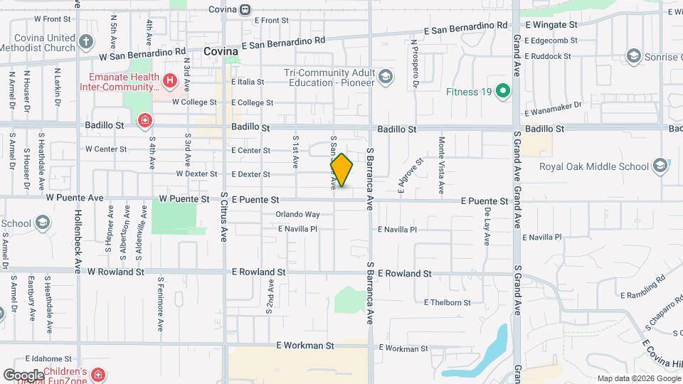 409 E Puente St Map and Location Details