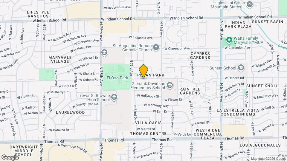 7161 W Osborn Rd Map and Location Details