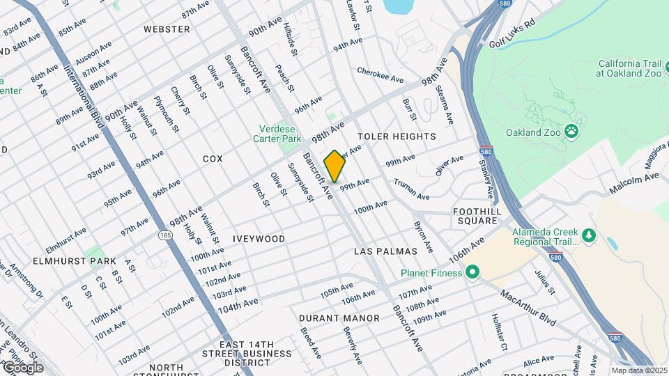 9888 Bancroft Ave Mapa y Detalles de la Ubicación