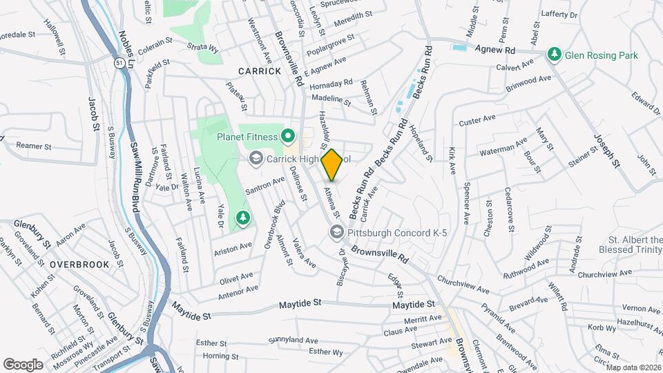 2238 Lutz St Map and Location Details