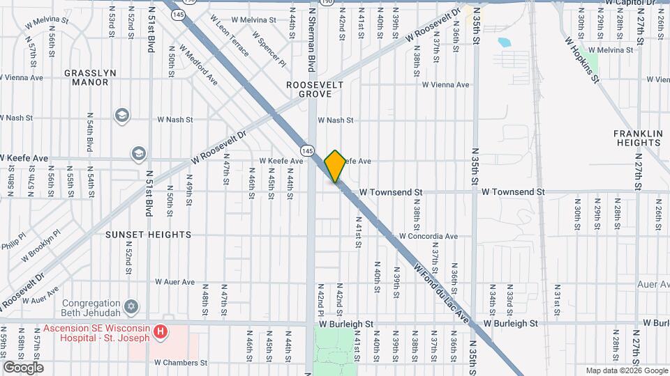 4203-4203 W Fond du Lac Ave Map and Location Details