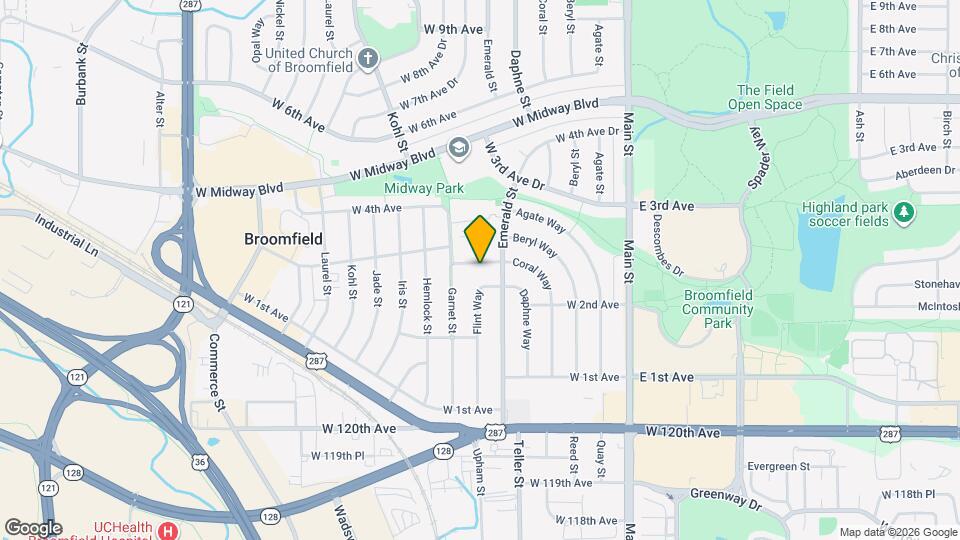 690 W Elmhurst Pl Map and Location Details