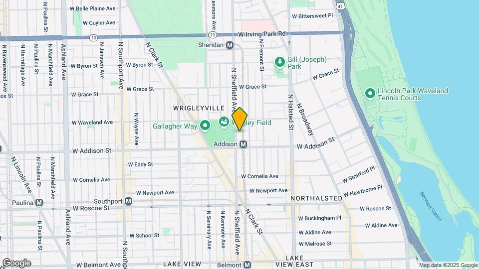 3627 N Sheffield Ave Map and Location Details