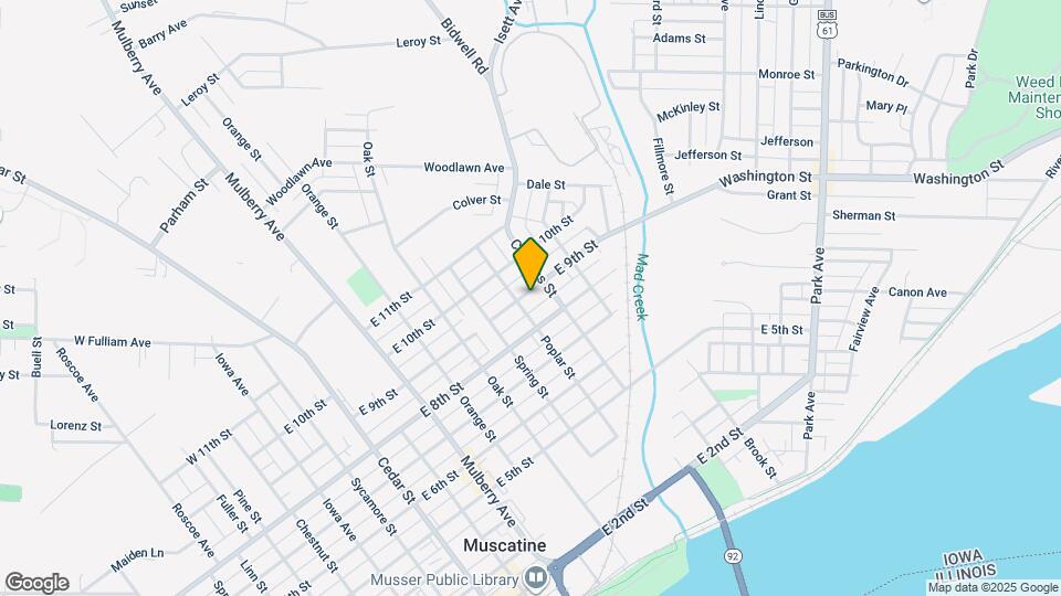 906 E 9th St Mapa y Detalles de la Ubicación