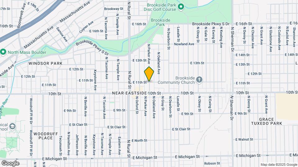 1037 N Parker Ave Map and Location Details