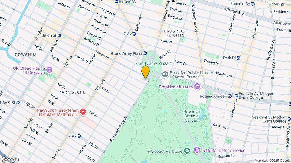 One Prospect Park West Map and Location Details