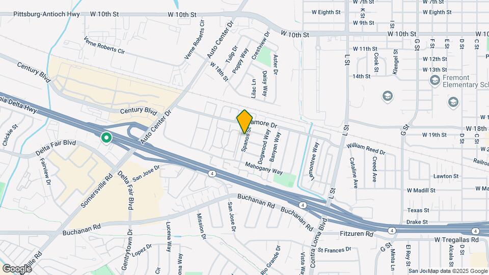 2204 Spanos St Mapa y Detalles de la Ubicación