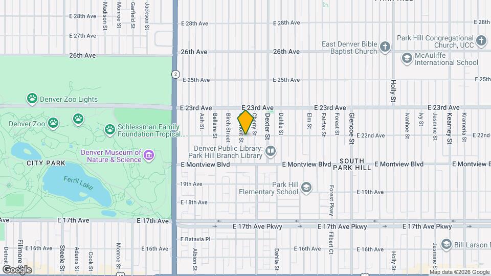 2084 Clermont St Map and Location Details