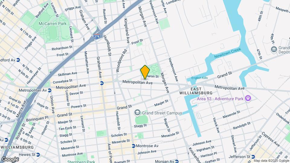 925 Metropolitan Ave Map and Location Details