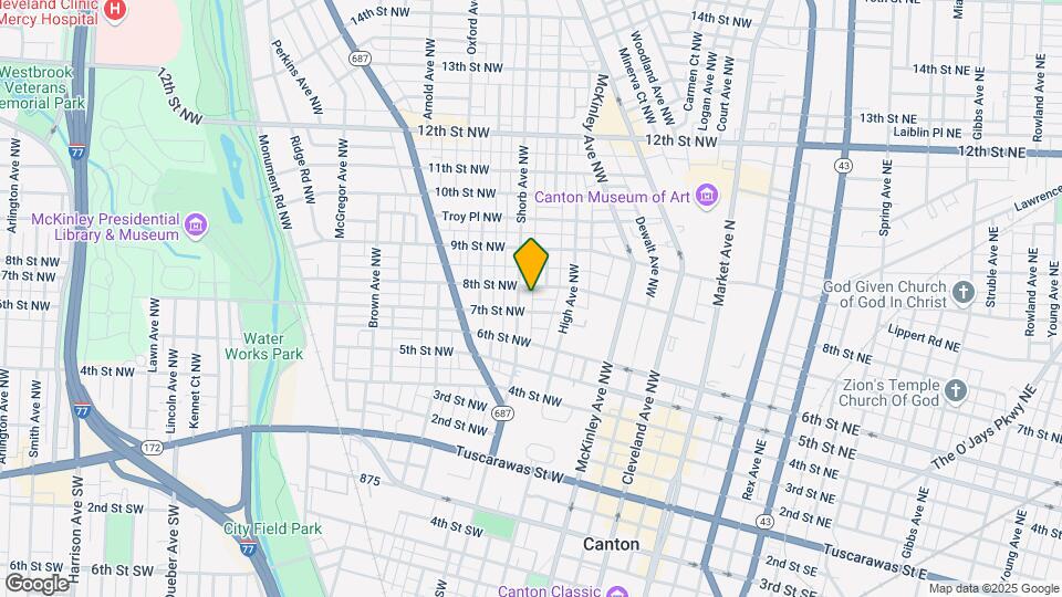 712 Shorb Ave NW Map and Location Details