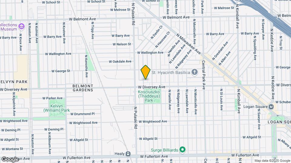 2817 N Harding Ave Map and Location Details