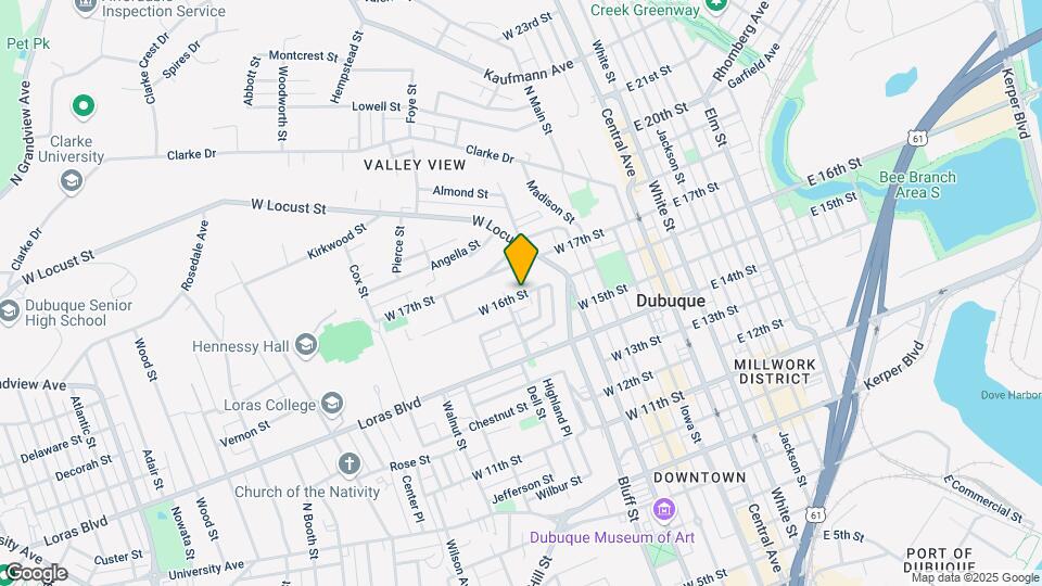 451 W 16th St Mapa y Detalles de la Ubicación