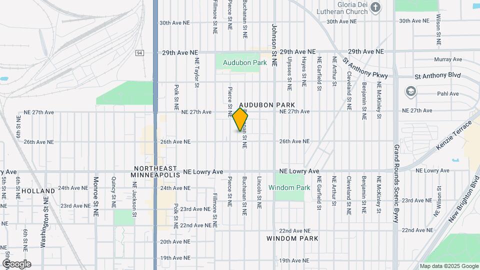 2614 Buchanan St NE-Unit -#1 Map and Location Details