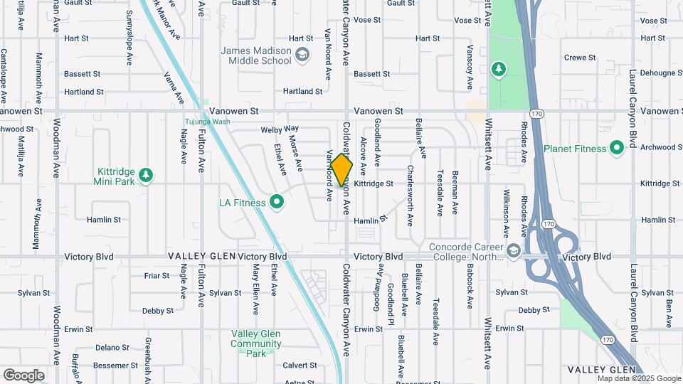 6551 Coldwater Canyon Ave Map and Location Details