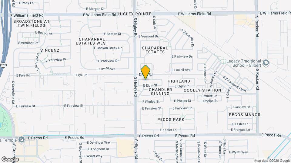 3263 E Joseph Way Mapa y Detalles de la Ubicación