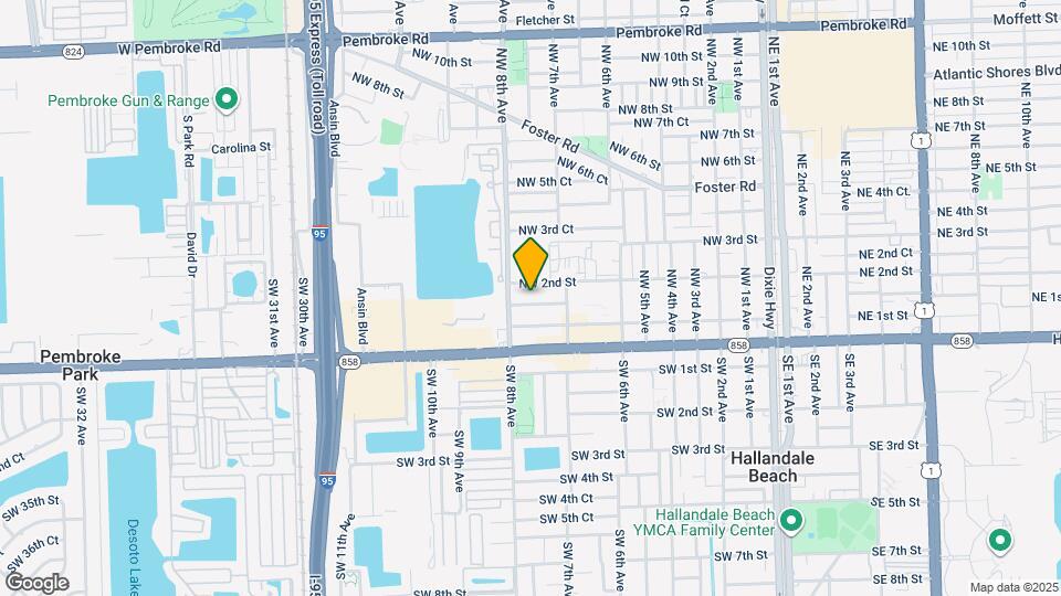 730 NW 1st Ct Map and Location Details