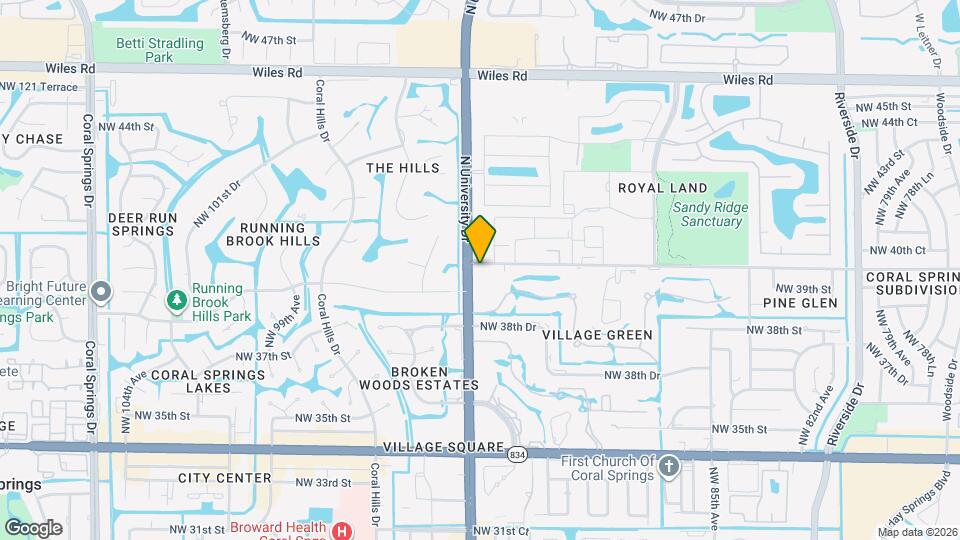 9286 NW 40th St Map and Location Details