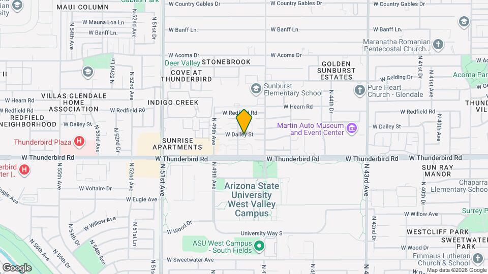 13865 N 48th Ave Map and Location Details