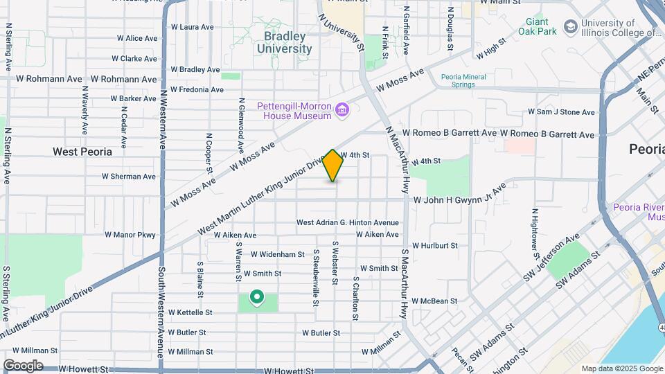 213 N Webster St Map and Location Details