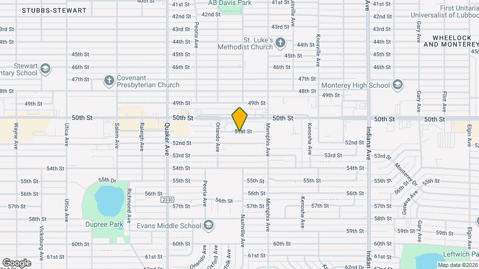 3821 51st St Map and Location Details