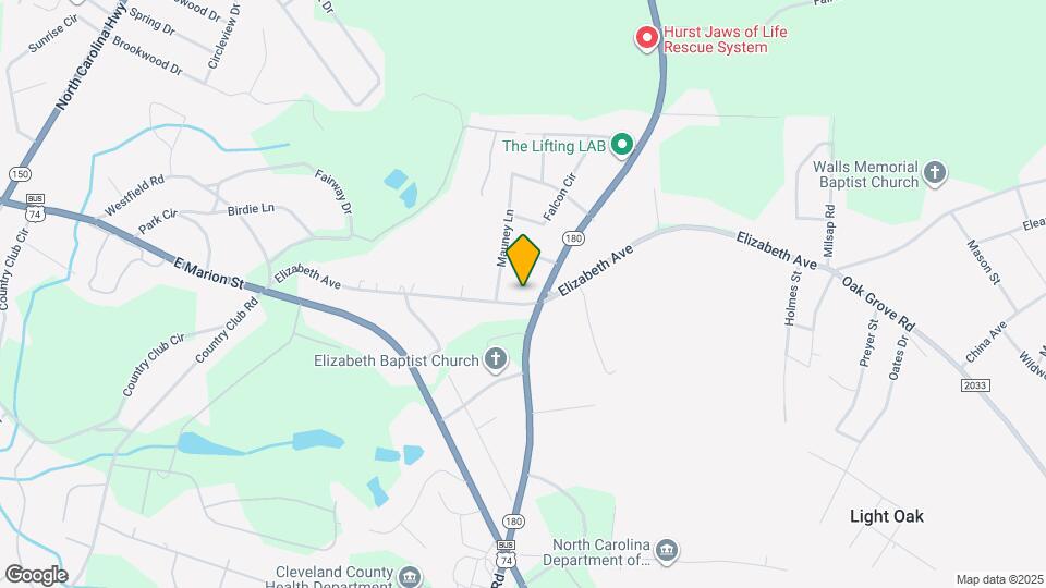 411 Elizabeth Ave Map and Location Details