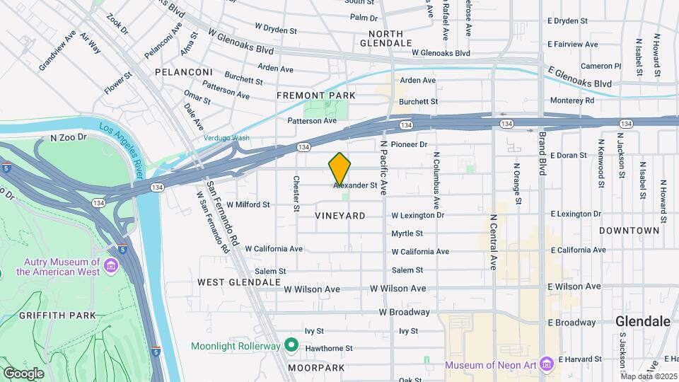606 Alexander St Map and Location Details
