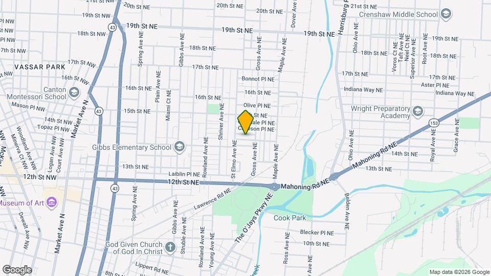 1524 Parkhill Pl NE Map and Location Details