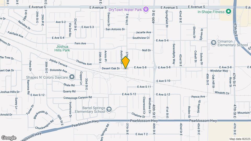 36753 37th St E Map and Location Details