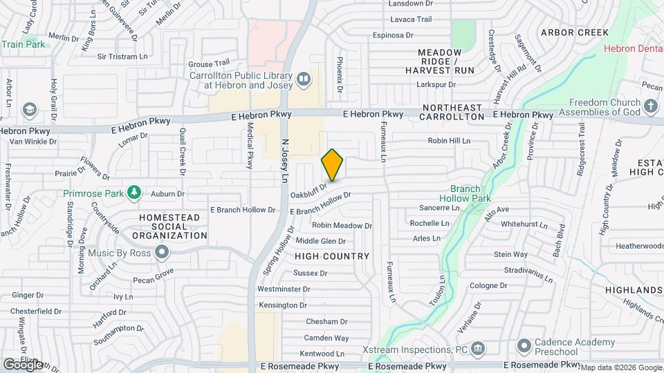 1920 Oakbluff Dr Map and Location Details