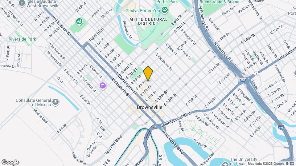 909 E Jefferson St Map and Location Details