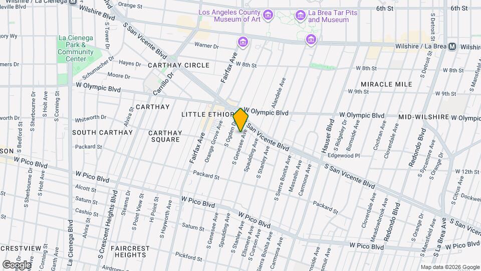 1063 S Genesee Ave Map and Location Details