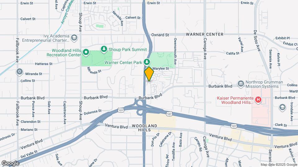 21931 Burbank Blvd Map and Location Details