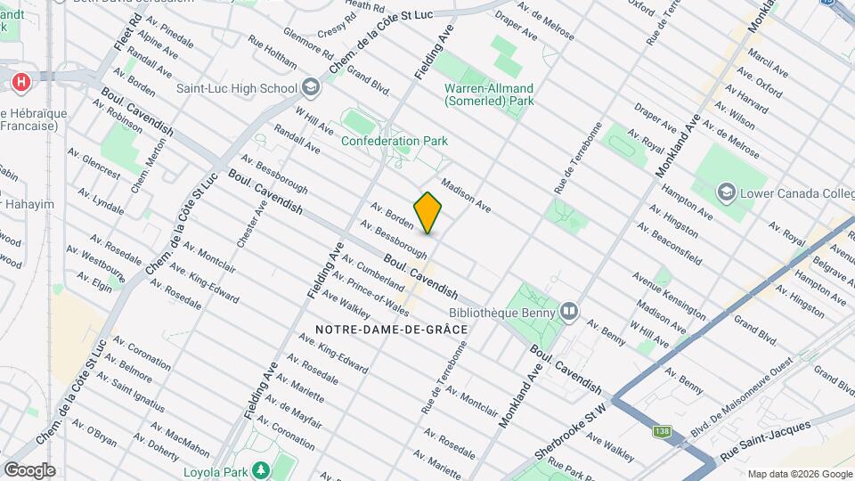 4820 Borden Av Map and Location Details