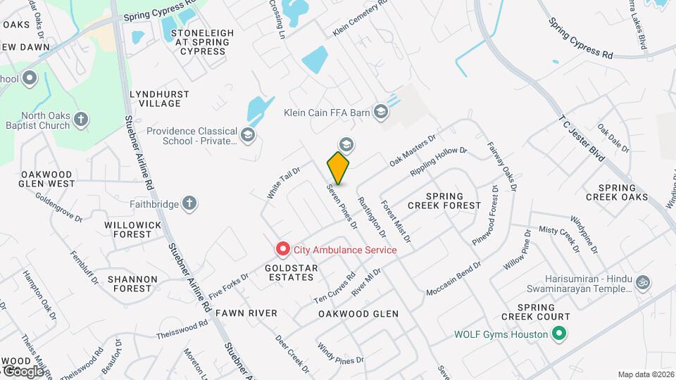 17734 Seven Pines Dr Map and Location Details