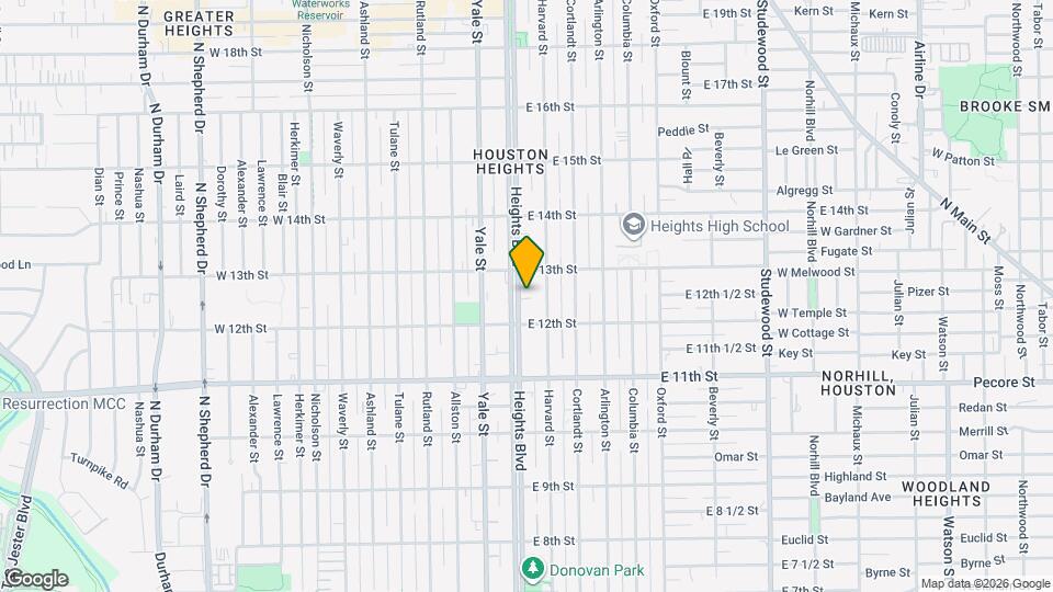 1226 Heights Blvd Map and Location Details