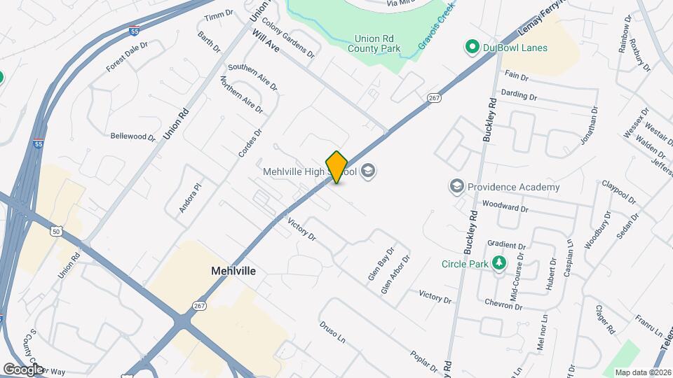 1261 Mehlview Ct, Unit 1261 Map and Location Details