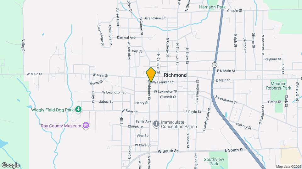203 S Whitmer St Map and Location Details