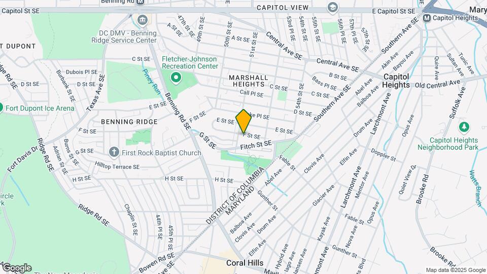 5105-5109 F St SE Mapa y Detalles de la Ubicación