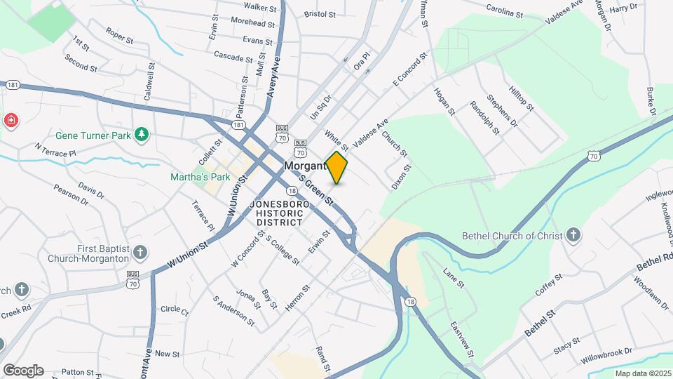 204 E McDowell St Map and Location Details