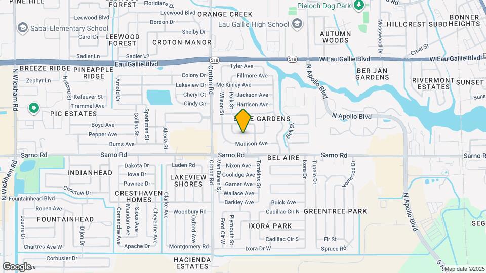1923 Jefferson Ave Map and Location Details