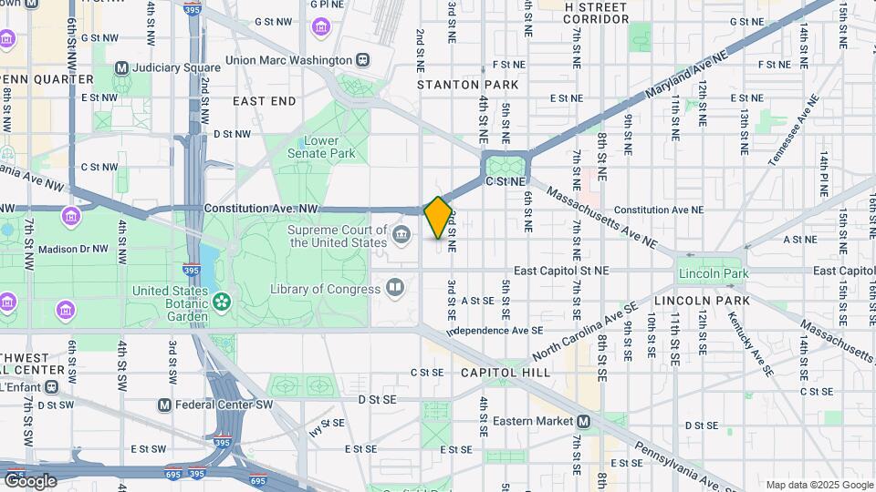 221 A St NE, Unit 1 Map and Location Details