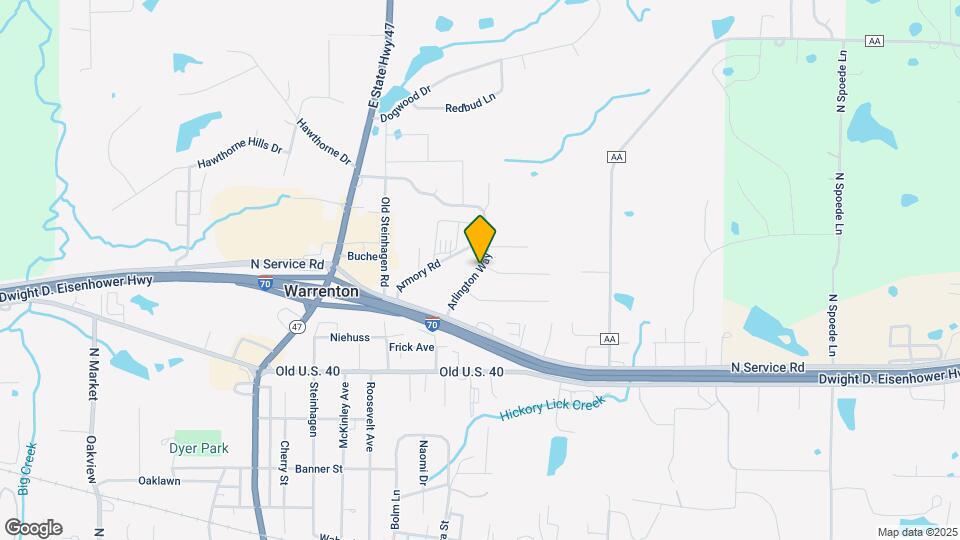 210 Arlington Way Map and Location Details