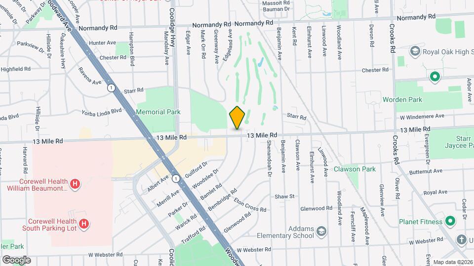 2808 W 13 Mile Rd Map and Location Details