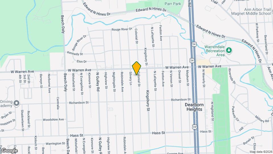 6991 Colonial St Map and Location Details