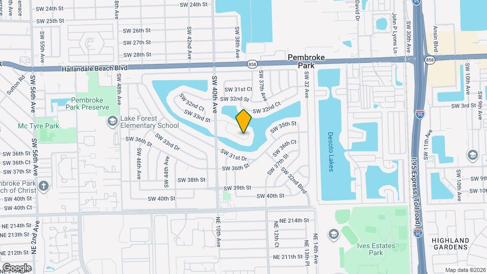 3817 SW 33rd Ct Map and Location Details